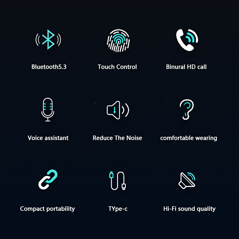 ET03 True wireless stereo earbuds