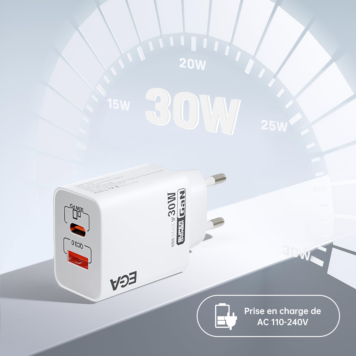 C301 30W PD dual port fast charger