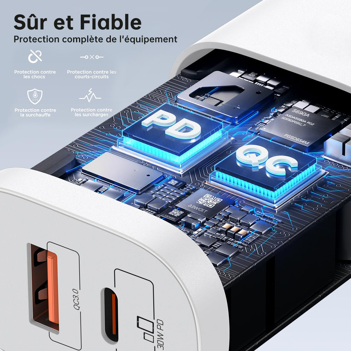 C301 30W PD dual port fast charger
